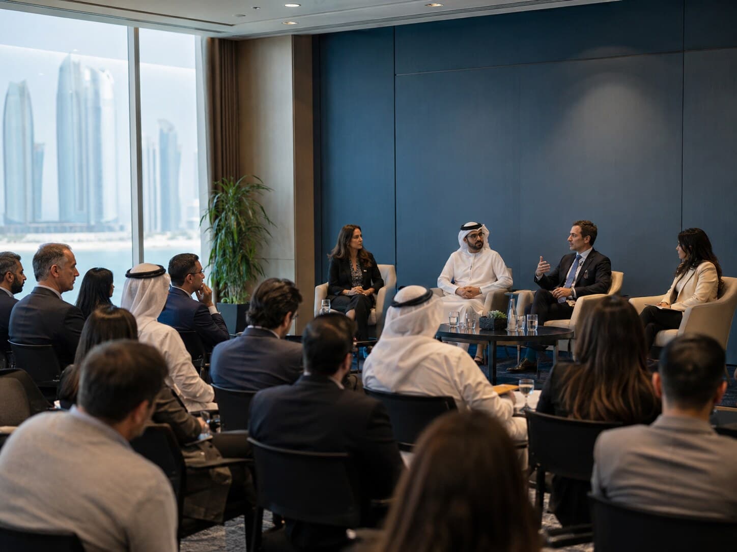Business leaders attending a focused forum in Abu Dhabi